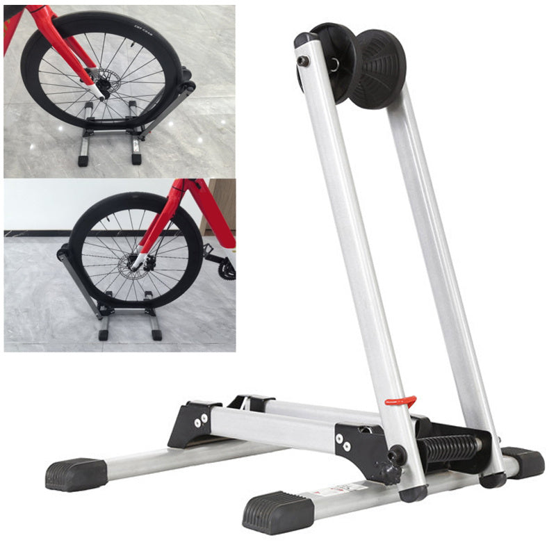 Folding BIKE STAND Portable Bicycle Floor Ground Parking Holder Storage Rack