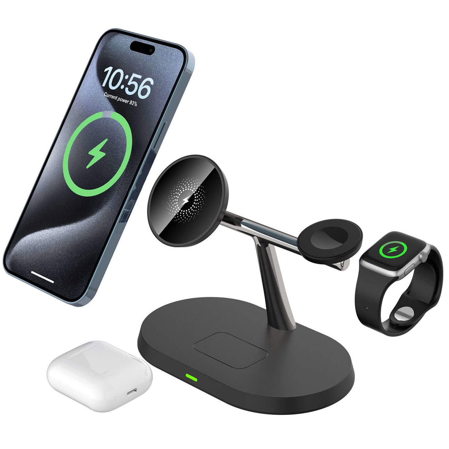 3in1 Magnetic Wireless Charger Stand For IWatch AirPod 15 14 13 16