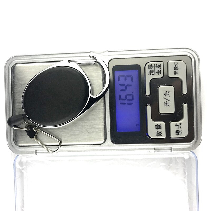 Retractable Key Chain Reel Badge Holder Fly Fishing Zinger Retractor with Quick Release Spring Clip Fishing Accessories