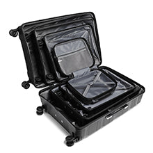Kono Large Check in Luggage Lightweight Polypropylene Hard Shell Suitcase with TSA Lock Spinner Wheels