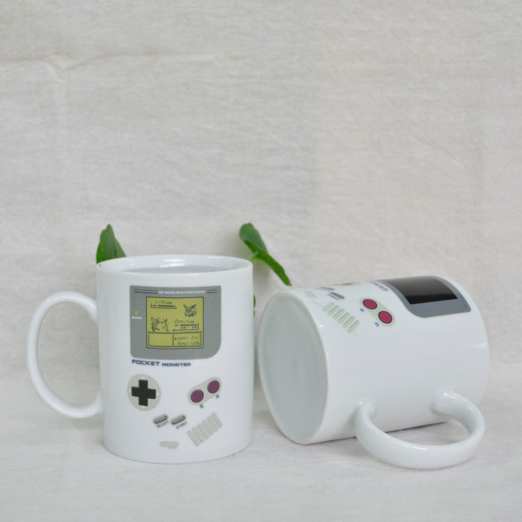 Retro Game Machine Mark Color Changing Cup Student Thermal Warm Coffee Cup