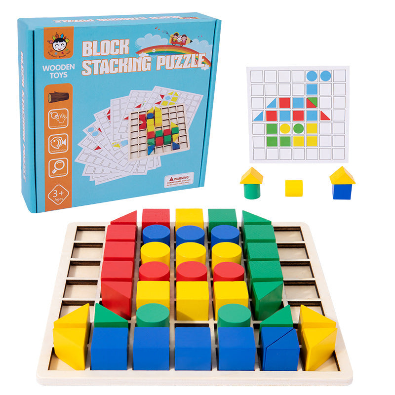 Creative Wooden Block Puzzle Puzzle Toy Intelligence Development