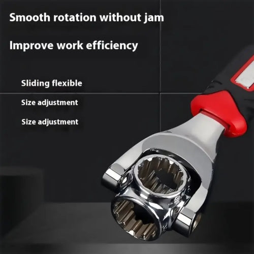 48 In 1 Universal Wrench Handy Adjustable Tool Multi-Function Socket Spanner UK