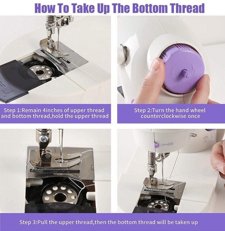 Electric Sewing Machine Portable Multifunctional Household Desktop Sewing UK