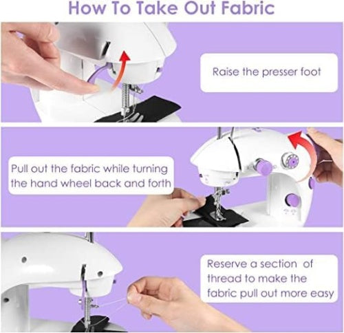 Electric Sewing Machine Portable Multifunctional Household Desktop Sewing UK