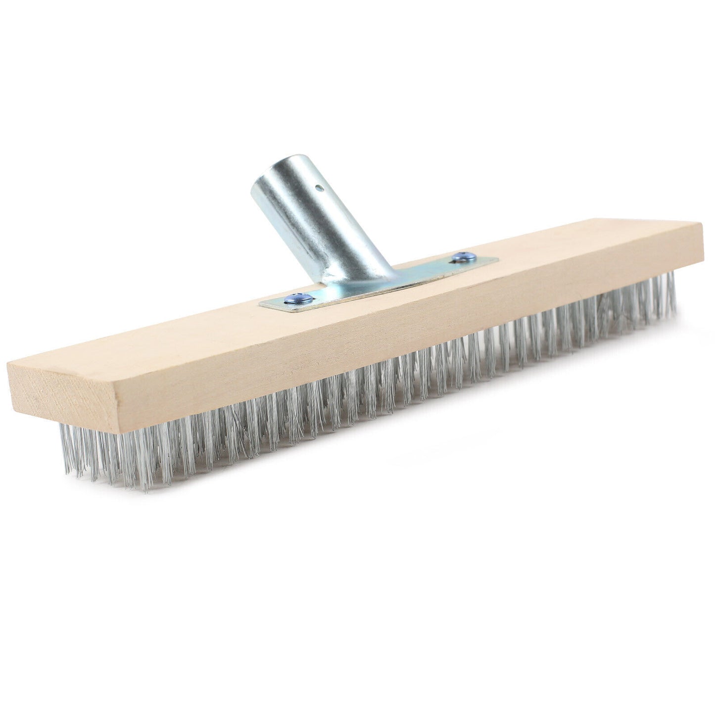 Wire Broom Head Metal Bristle Brush Outdoor Patio Cleaner Moss Algae Remover