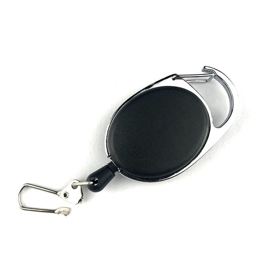 Retractable Key Chain Reel Badge Holder Fly Fishing Zinger Retractor with Quick Release Spring Clip Fishing Accessories