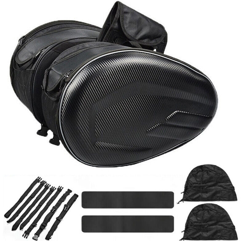 1 Pair Motorcycle Pannier Side Saddle Bags Luggage Rain Cover Waterproof Storage