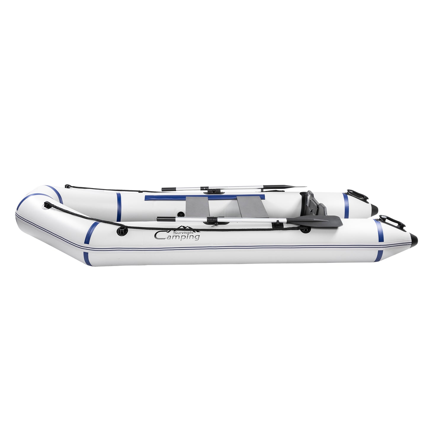 Camping Survivals 10ft PVC 330kg Water Adult Assault Boat Off-White