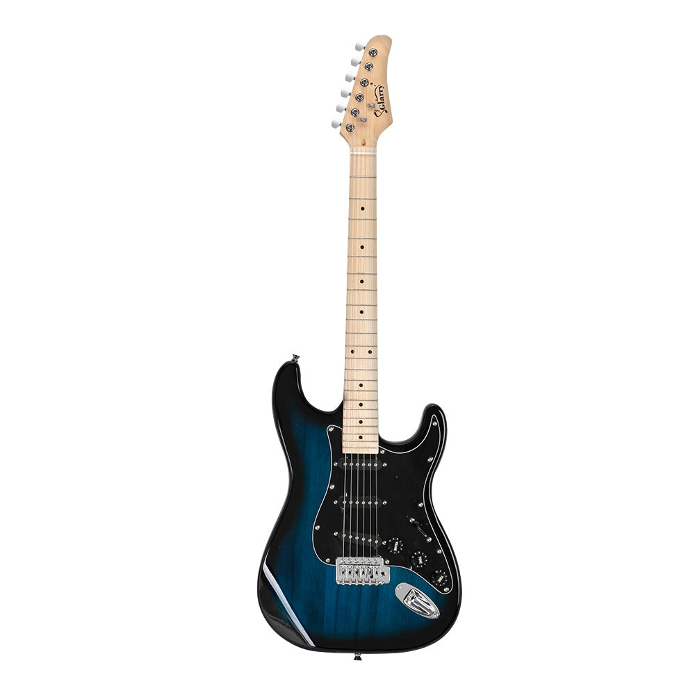 【Do Not Sell on Amazon】 GST Stylish Electric Guitar Kit with Black Pickguard Blue Color