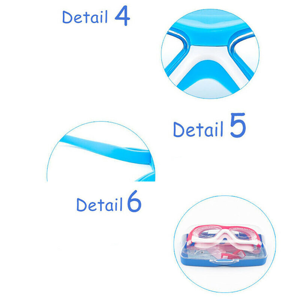 Children's anti-fog swimming goggles blue swimming pool goggles suitable for teenagers and children swimmers hot sale