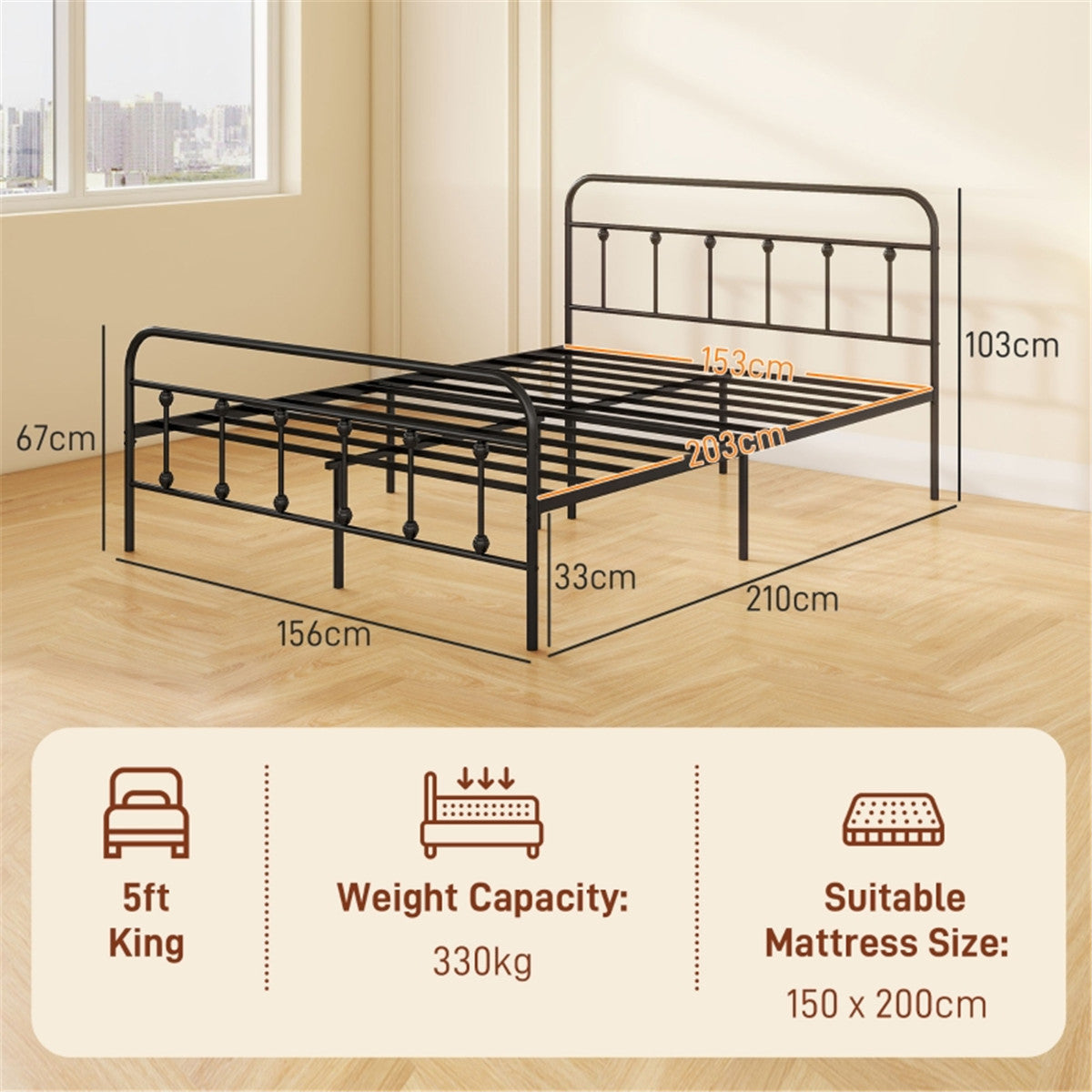 king size Metal Bed Frame
