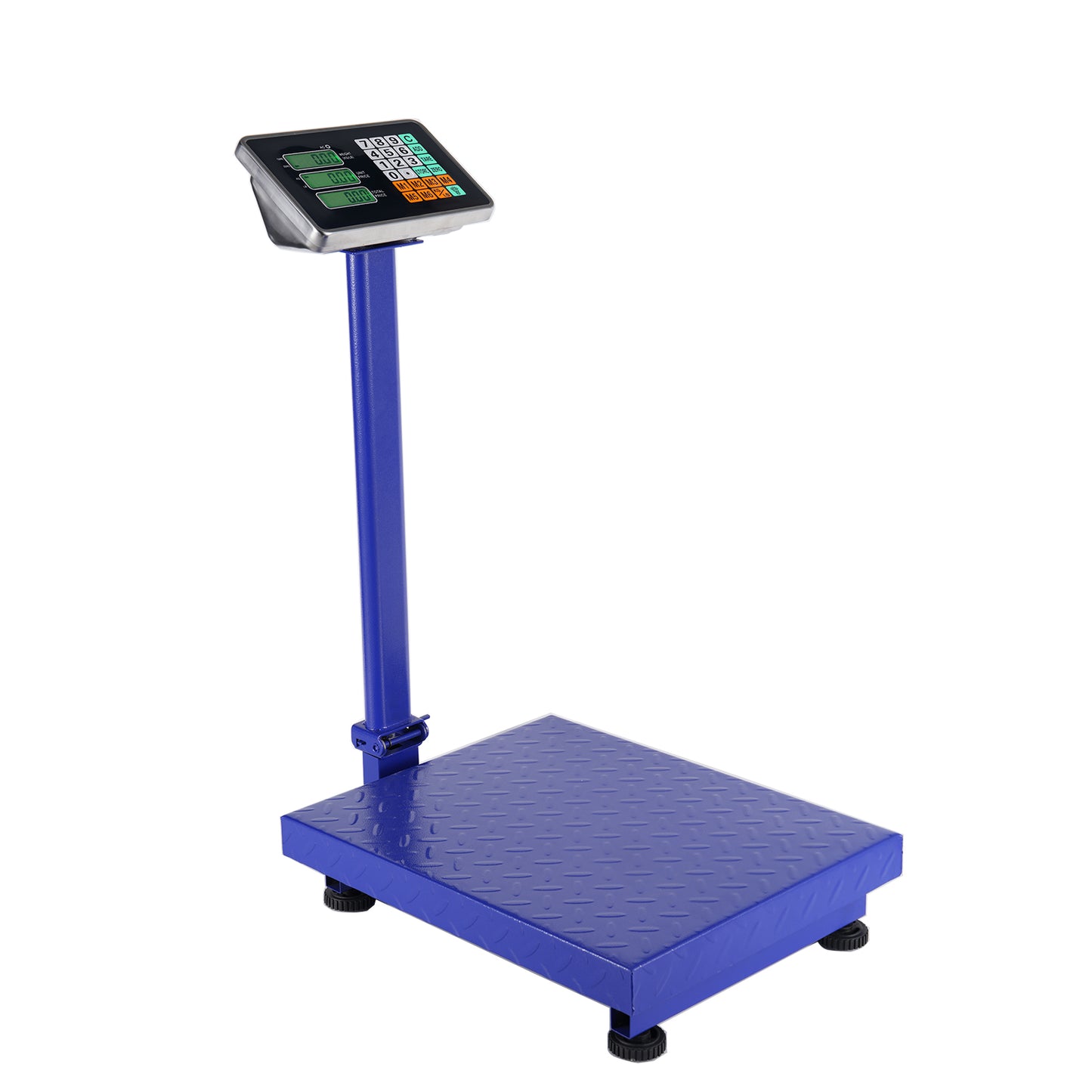 【Old code:19282852】300KG/661lb LCD Digital Personal Floor Postal Platform Scale Blue