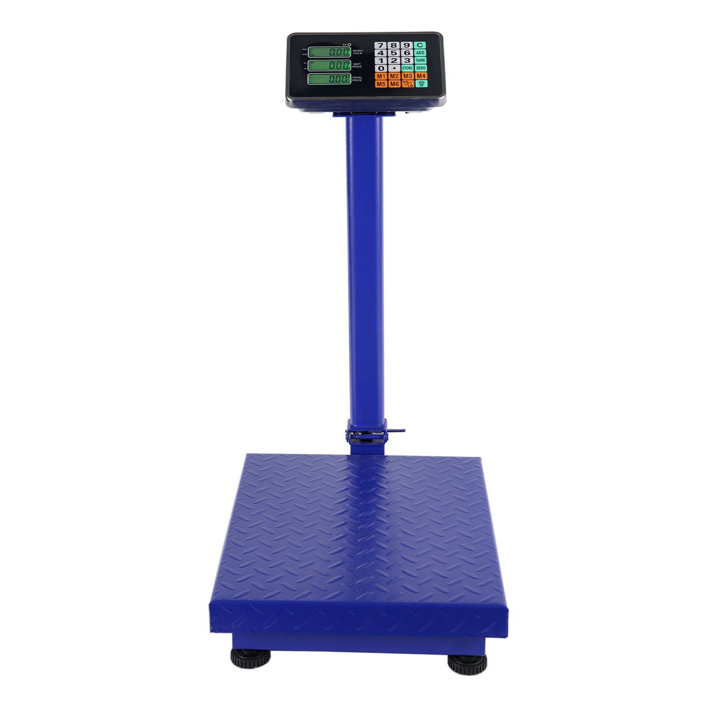【Old code:19282852】300KG/661lb LCD Digital Personal Floor Postal Platform Scale Blue