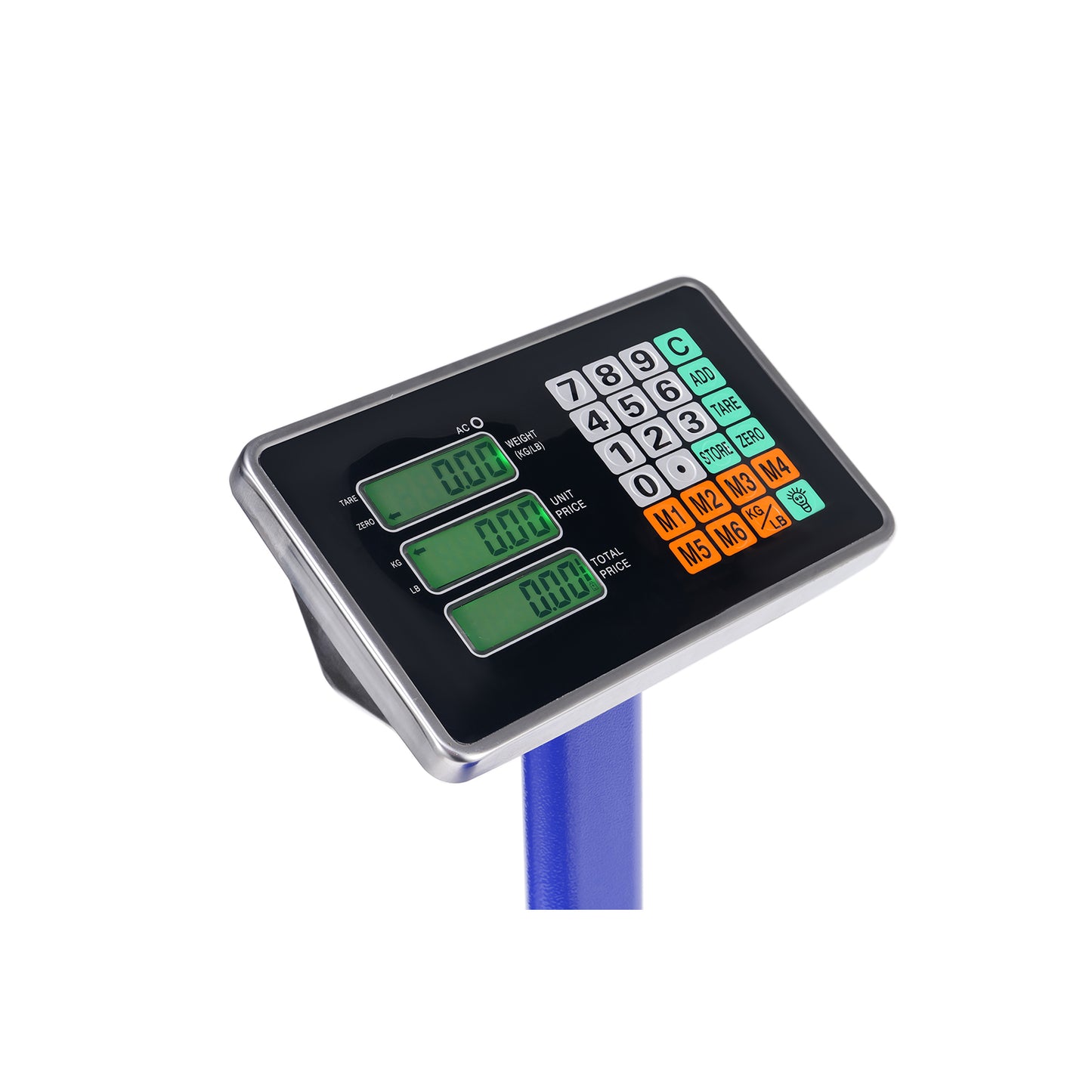 【Old code:19282852】300KG/661lb LCD Digital Personal Floor Postal Platform Scale Blue