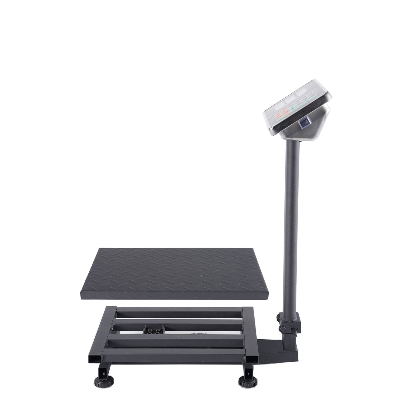 【Old code:95066004】100KG/220lbs LCD Digital Personal Floor Postal Platform Scale with 30*40 Platform & 0.6mm Plate Black UK Plug