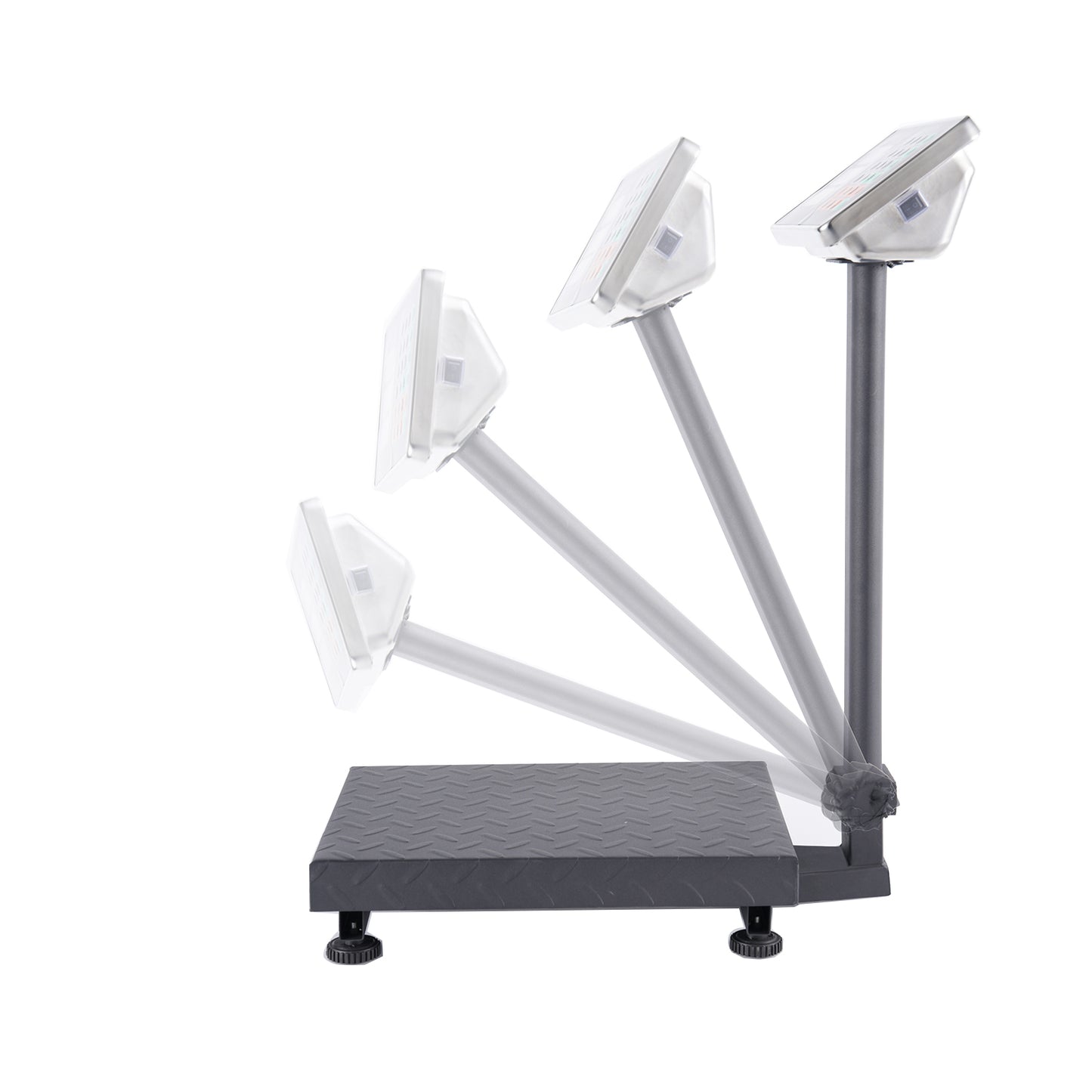 【Old code:95066004】100KG/220lbs LCD Digital Personal Floor Postal Platform Scale with 30*40 Platform & 0.6mm Plate Black UK Plug