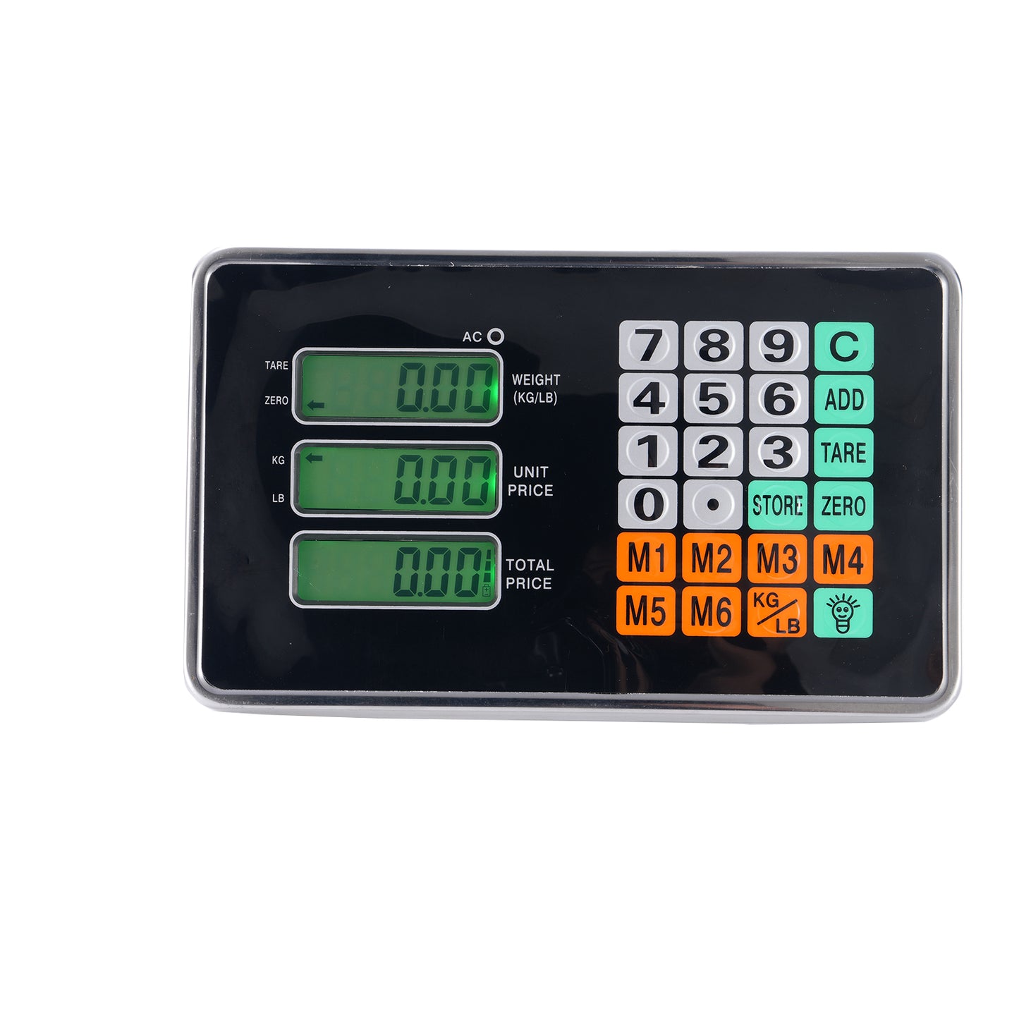 【Old code:95066004】100KG/220lbs LCD Digital Personal Floor Postal Platform Scale with 30*40 Platform & 0.6mm Plate Black UK Plug