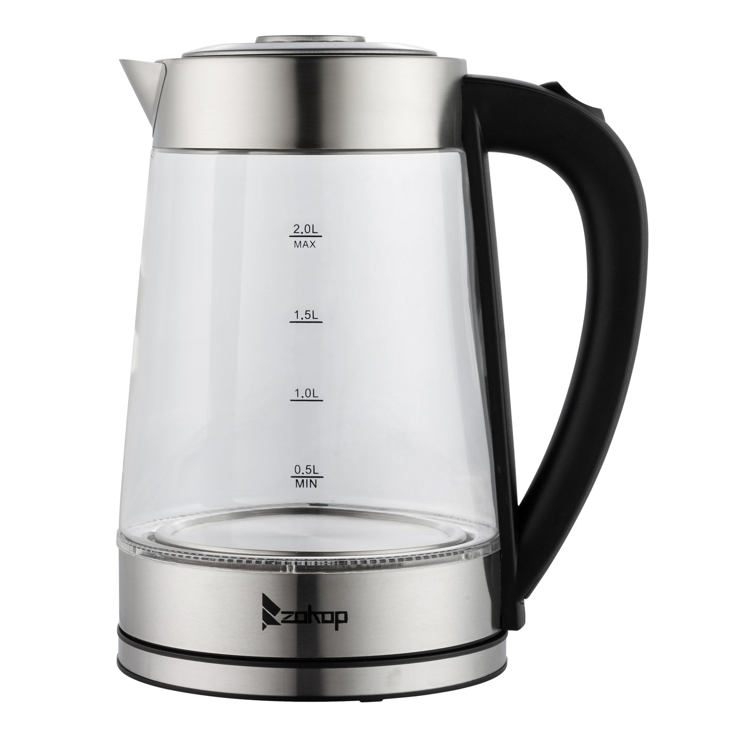 【Old Code:42128382】 HD-250 220V 2000W 2L Blue Glass Electric Kettle