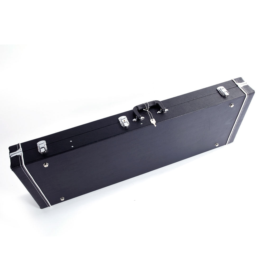 【Replace 47163782】 ST High Grade Electric Guitar Square Hard Case Microgroove Flat Black