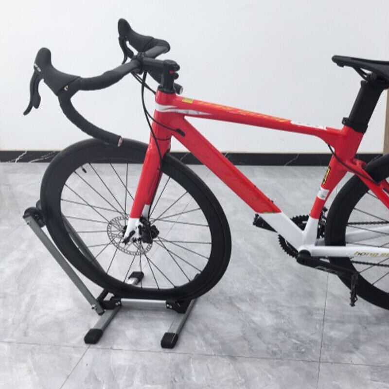 Folding BIKE STAND Portable Bicycle Floor Ground Parking Holder Storage Rack