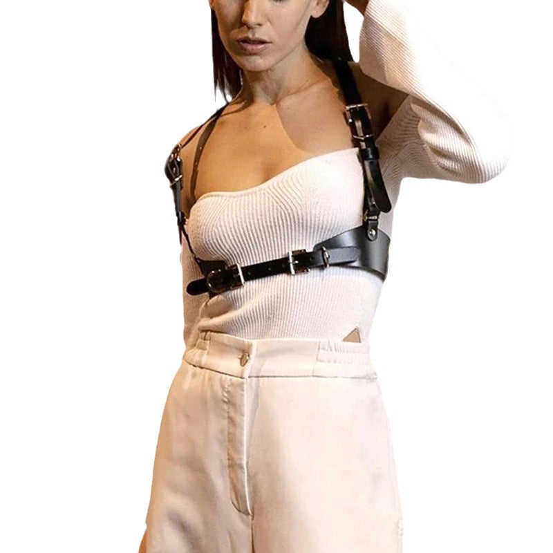 Fashion Leather Harness Belts for Women Adjustable Harness Corst Waist corset belt Suspenders Harness Punk Clothing Accessories