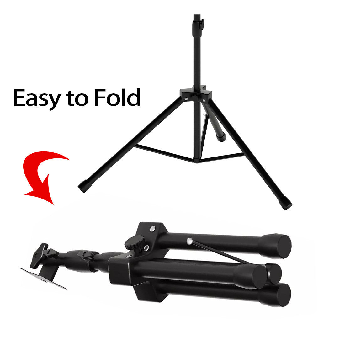 Heavy Duty Orchestral Music Stand Folding Adjustable Sheet Stand Tripod Base