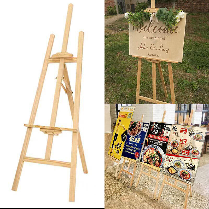 150cm Studio Wooden Easel Display Art Craft Artist Cafe Wedding Painting Stand