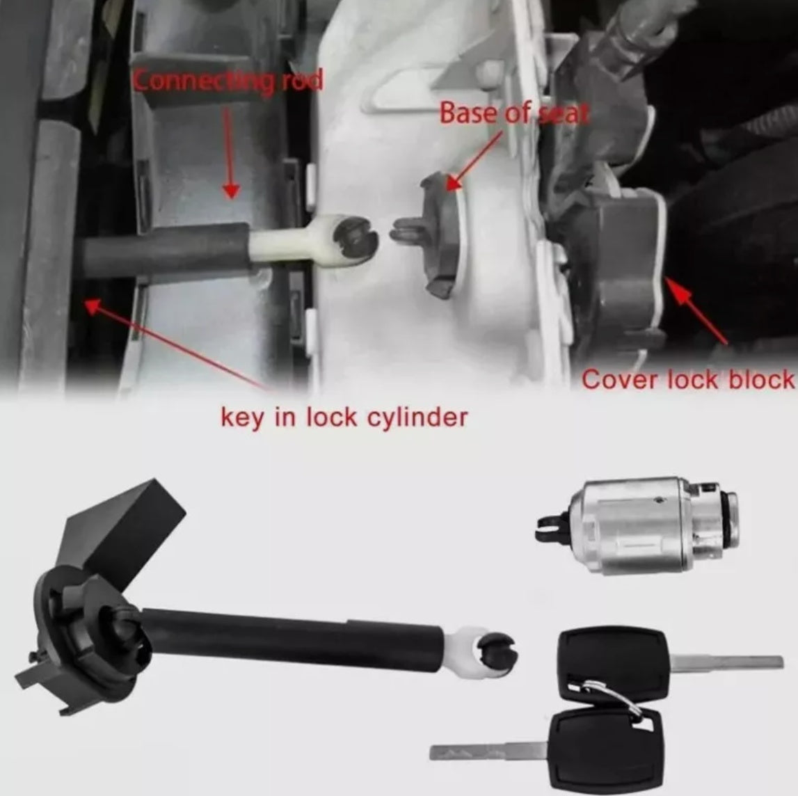 Bonnet Release Lock Latch Catch Repair Set FOR Ford Focus MK2 2004-2012 1355231