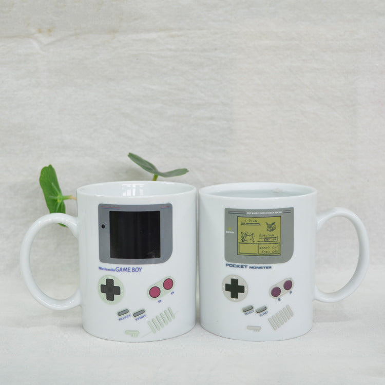 Retro Game Machine Mark Color Changing Cup Student Thermal Warm Coffee Cup