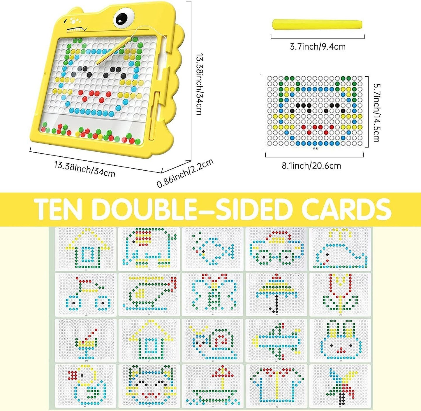 Magnetic Drawing Board For Kids Doodle Dot Art Educational Preschool Toys