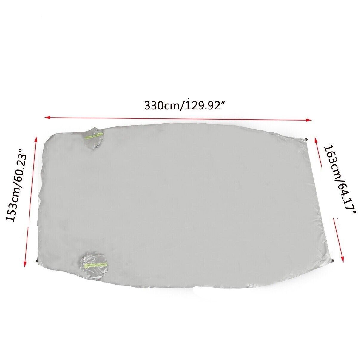 Half Car Cover Top Roof Sun UV Rain Protection Waterproof Outdoor Universal 190T