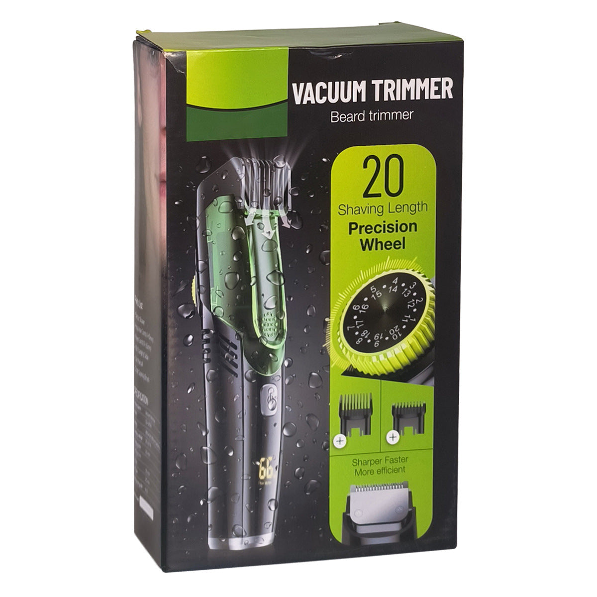 Automatic hair suction electric hair clipper with high-power anti water and electric thrusters and digital hair clippers 