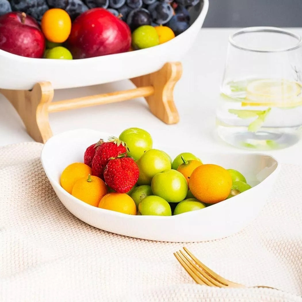 Multifunction Fruit Basket 3Tier Ceramic Bowl Countertop Fruit Bowl Vegetable