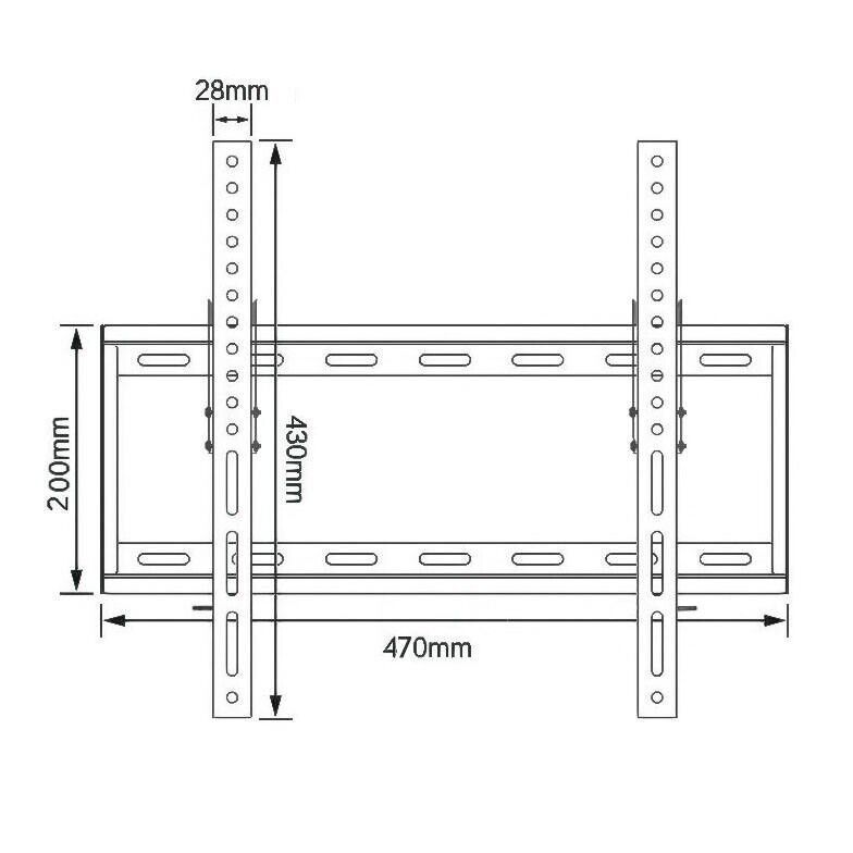 TV Wall Bracket Mount TILT For 26 32 40 50 55 Upto 63 Inch Flat LCD LED QLED TVs