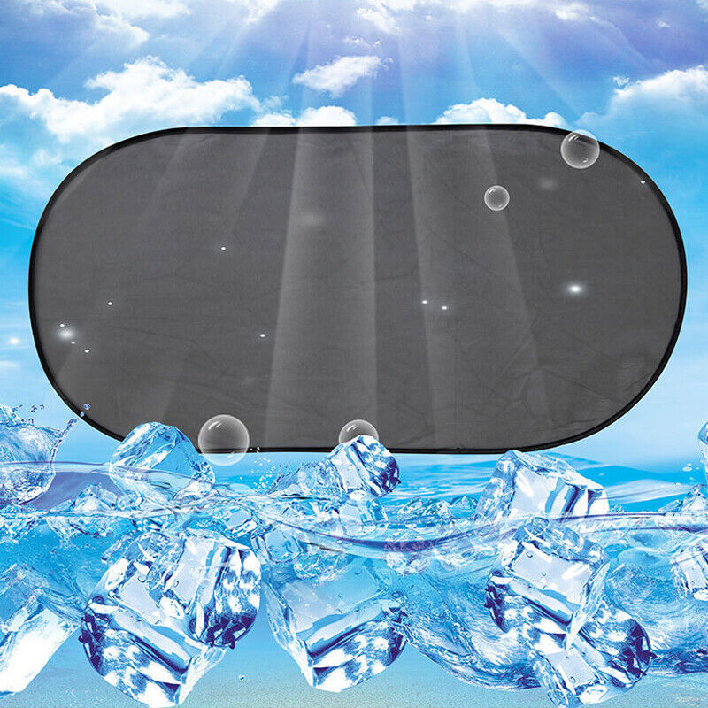 Rear Window Screen Sun Shade Mesh Cover Windshield Sun UV Visor Blocks Black