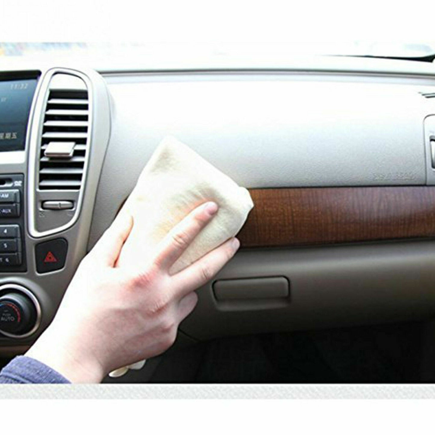 Large Natural Chamois Leather Car Cleaning Cloth Washing Absorbent Drying Towel
