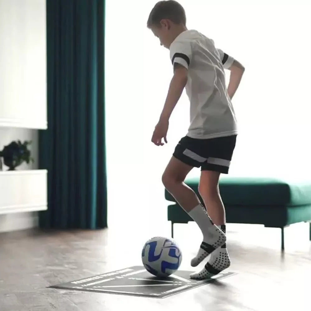 Soccer Football Training Mat Carpet Non Slip For Kids Adults Solo Practice