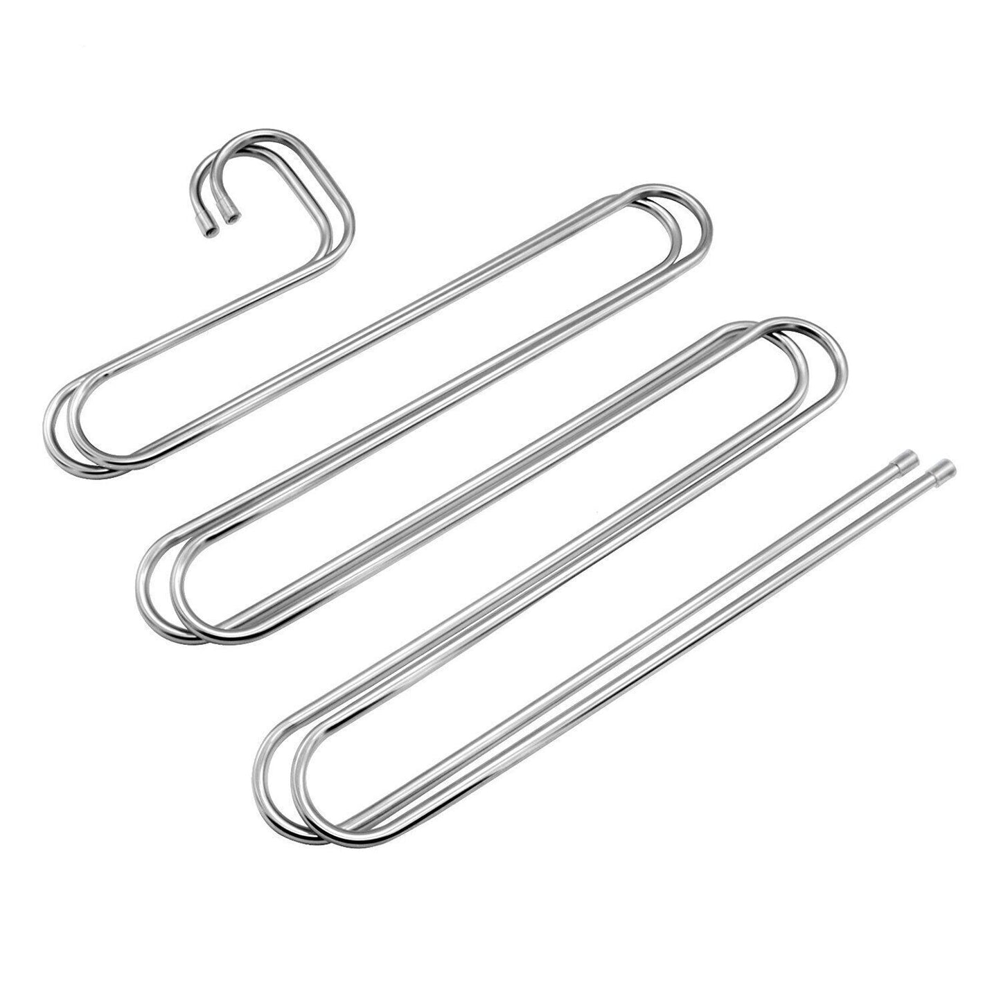 3pcs Clothes Pants Trouser Hanger Multi Layer Storage Closet Space Saver Organizer
