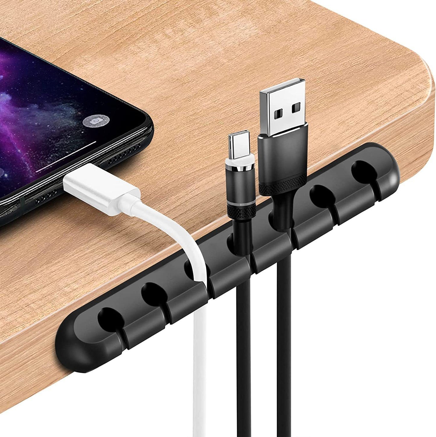 Creative silicone storage hub charging cable organize data cable holder mobile phone desktop cable organizer