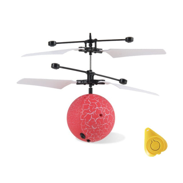 Colorful RC Flying Ball Luminous Kid's Flight Balls Infrared Induction Aircraft Remote Control Toys LED Light Mini Helicopter