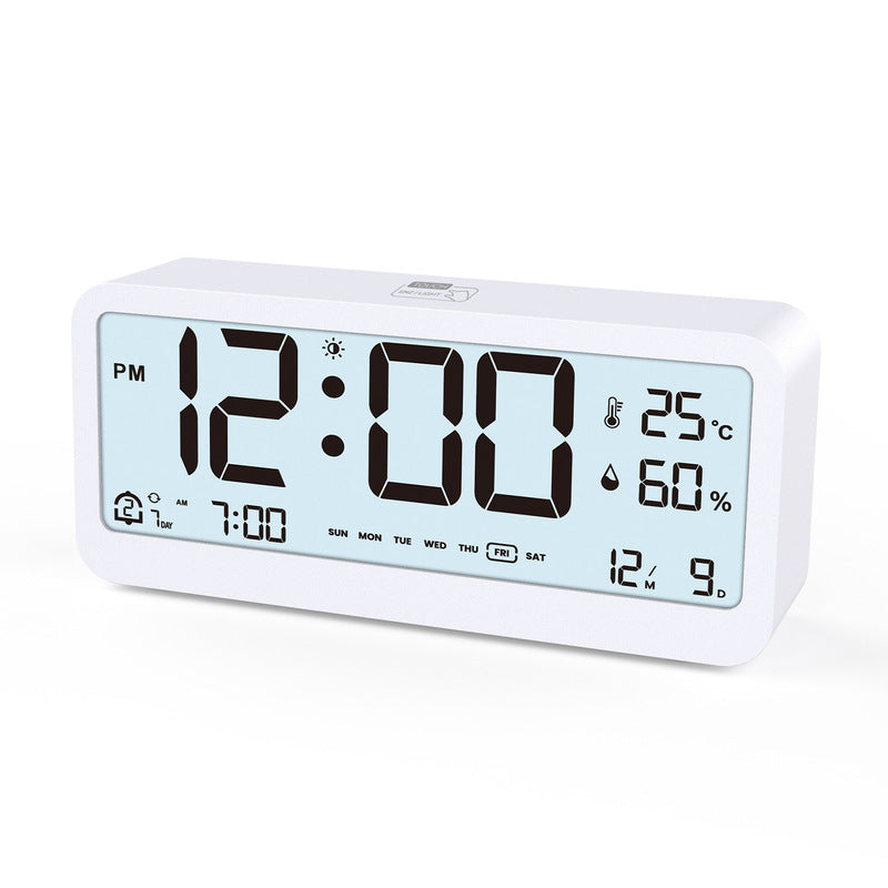Multifunctional Digital Clock: Adjustable LED Brightness, Temp & Humidity Display, Dual - Mode Alarm, for Bedside or Desk