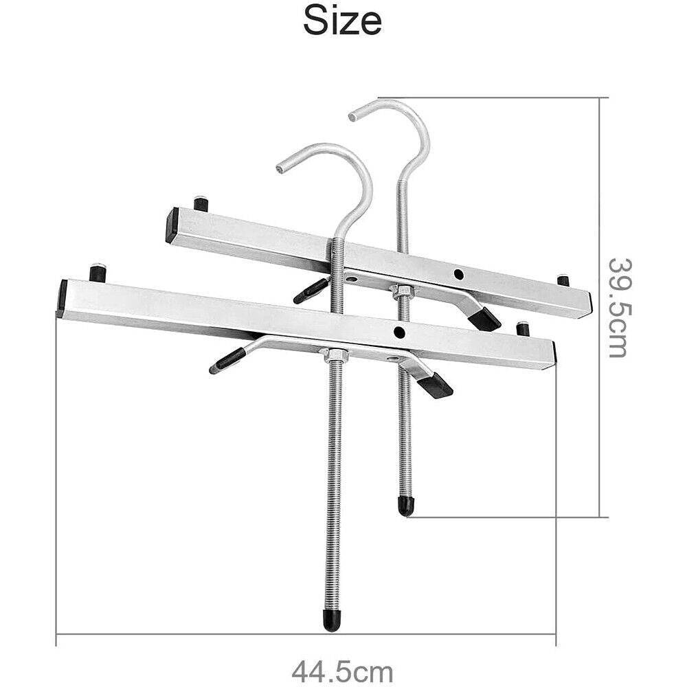 Universal Heavy Duty Ladder Roof Rack Clamp Clamps Lockable Free 2Locks Lockable