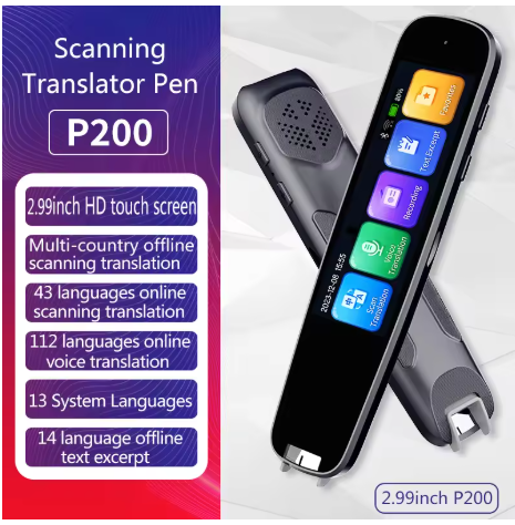 Smart AI Scan Reader Portable Voice Translator Scanner Pen WIFI AI Voice Languages Translator For Dyslexia Autism