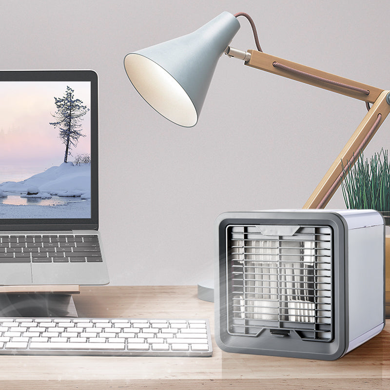 USB Mini Portable Air Conditioner Humidifier Purifier 7 Colors Light Desktop Air Cooling Fan Air Cooler Fan for Office Home