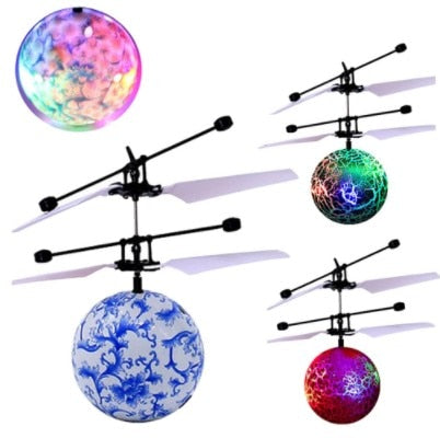 Colorful RC Flying Ball Luminous Kid's Flight Balls Infrared Induction Aircraft Remote Control Toys LED Light Mini Helicopter