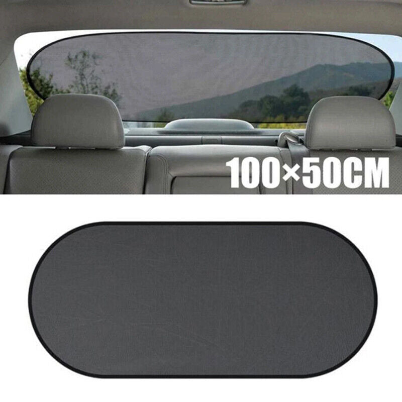 Rear Window Screen Sun Shade Mesh Cover Windshield Sun UV Visor Blocks Black