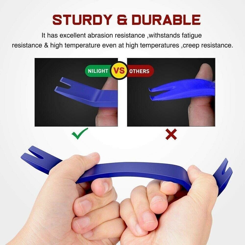 5Pcs Car Trim Removal Tool Set Door Panel Fastener Auto Dashboard Plastic Kit UK