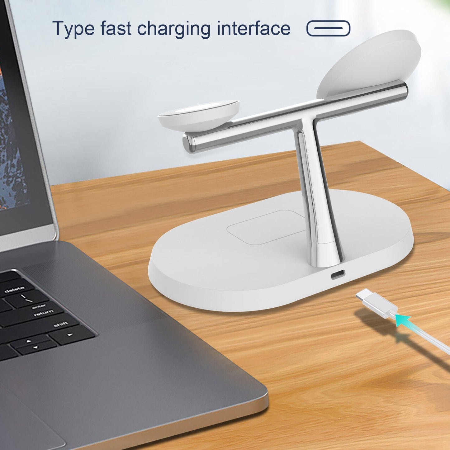 3in1 Magnetic Wireless Charger Stand For IWatch AirPod 15 14 13 16