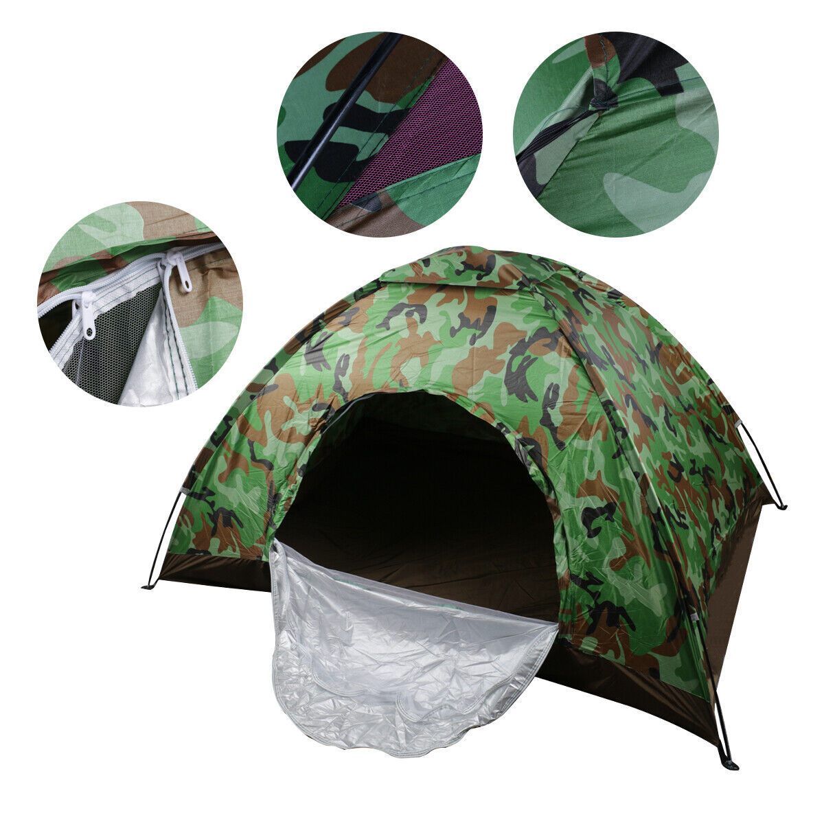 2-3 Man Automatic Instant Double Layer-Up Camping Tent Waterproof Outdoor